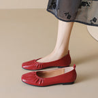 Damen Ballerinas mit dezentem Faltenwurf