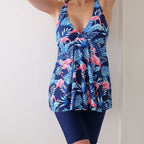 Damen Tankini-Set mit floralem Design und figurumspielender Passform R&B