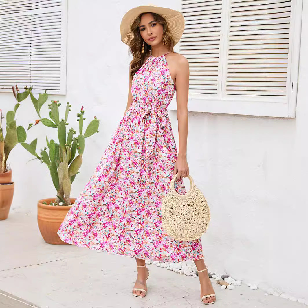 Damen Maxikleid mit floralen Mustern R&B
