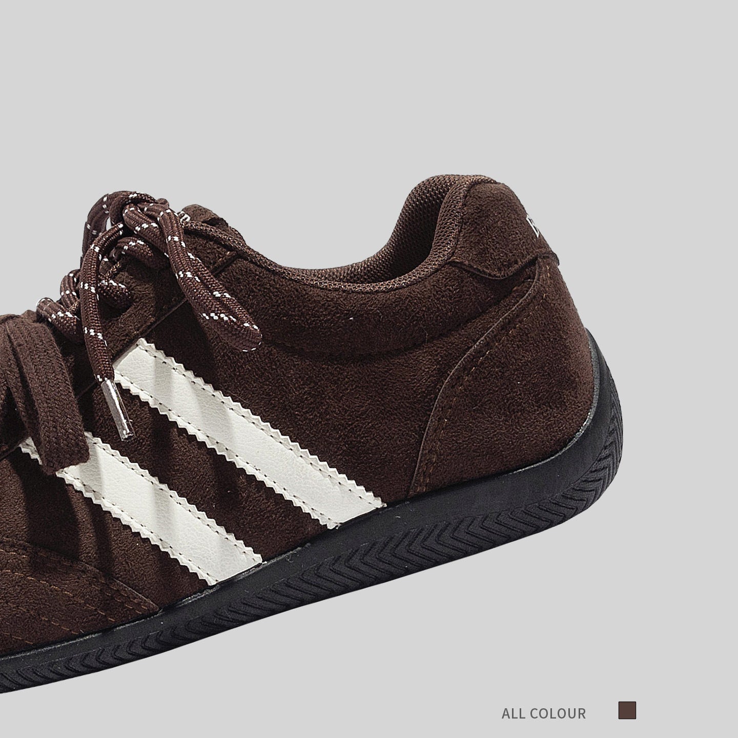 Damen Sportliche Sneaker mit rutschfester Gummisohle und weichem Wildleder-Obermaterial