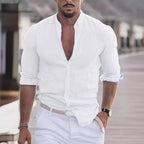 Herren modisches Langarmhemd mit leichtem Stoff R&B