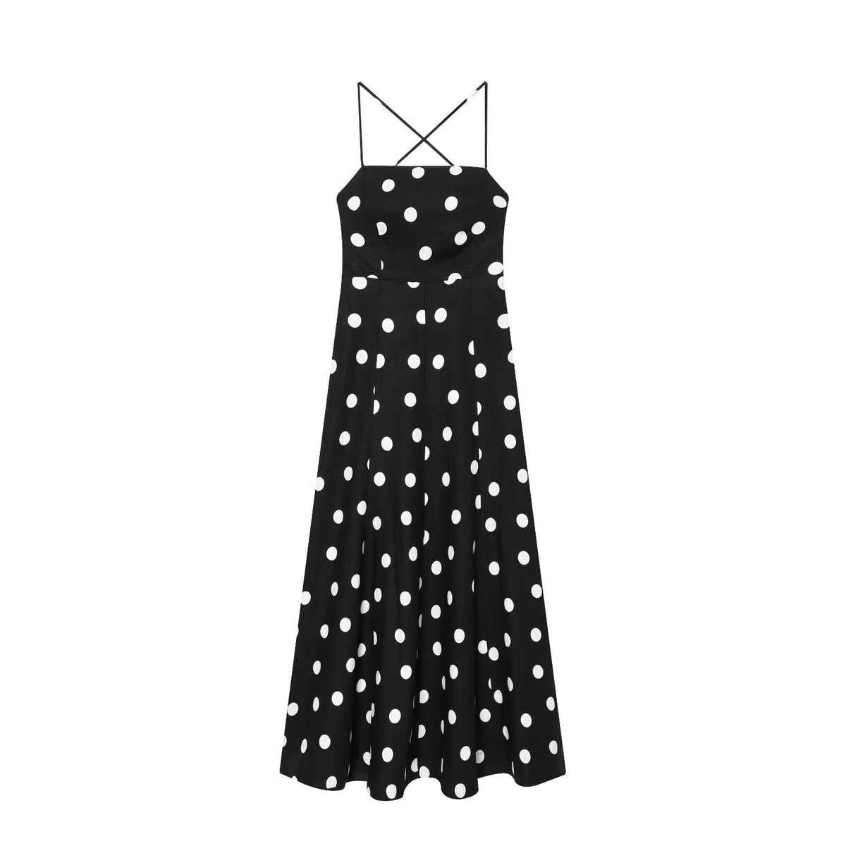 Damen Maxikleid mit eleganten Trägern R&B