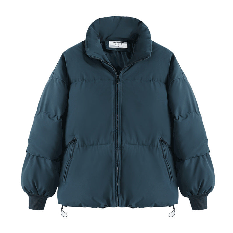 Damen Modische und isolierte Pufferjacke mit festem Kragen und tiefen Taschen R&B