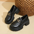Damen Chunky Loafers mit metallischem Akzent und robustem Blockabsatz R&B