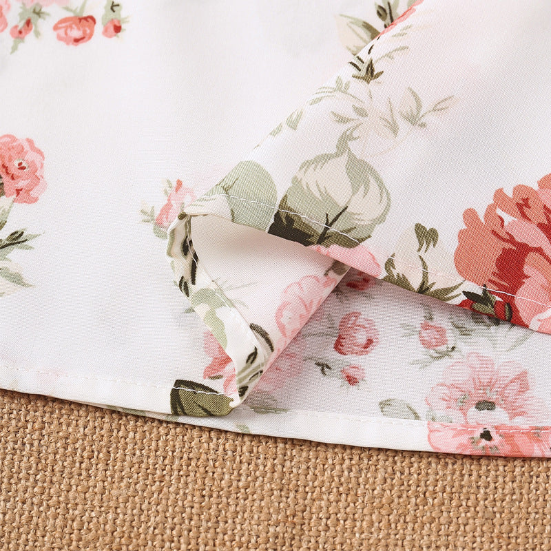 Damen Bluse mit Rüschendetails und floralem Muster R&B