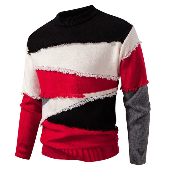 Herren modischer Pullover mit einzigartigem Fransen-Design R&B