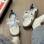 Damen Sneakers mit verspieltem Karomuster und atmungsaktiven Mesh-Einsätzen R&B