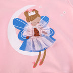 Mädchen Sweatshirt mit verspieltem Prinzessinnen-Motiv R&B