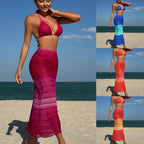 Damen Bikini-Set mit gehäkeltem Design und verstellbaren Trägern R&B