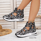 Damen Sportliche Freizeitschuhe mit floralem Design und rutschfester Sohle R&B