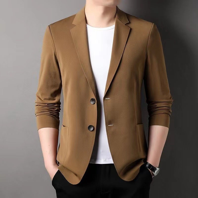 Herren sportliche Blazerjacke mit lässigem Schnitt und praktischen Taschen R&B