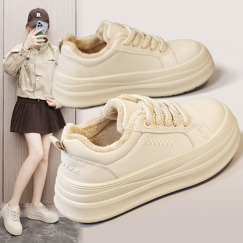 Damen Sneakers mit plüschigem Innenfutter und bequemer Dämpfung R&B