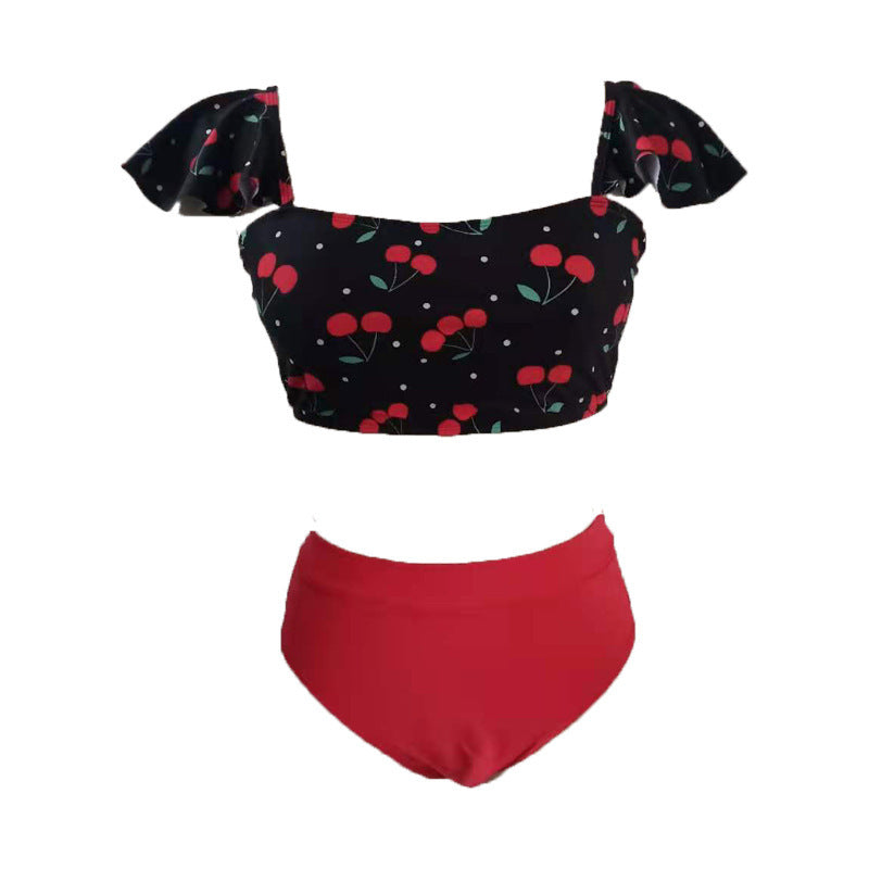 Damen Tankini-Set mit voluminösen Rüschendetails und hochwertigem Schnitt R&B