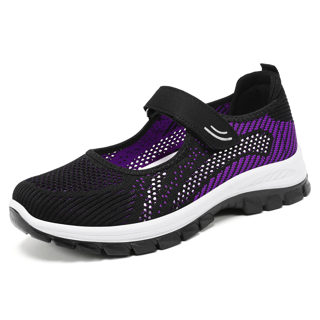 Damen Sportliche Sneakers mit rutschfestem Klettverschluss und atmungsaktivem Obermaterial R&B