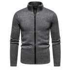 Herren Fleecejacke mit hochschließendem Kragen und durchgehendem Reißverschluss