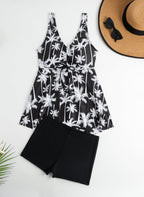 Damen Tankini-Set mit floralen Akzenten und bequemen Shorts R&B