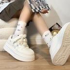 Damen Plateau-Sneaker mit individuell gestaltbaren Schnürsenkeln R&B