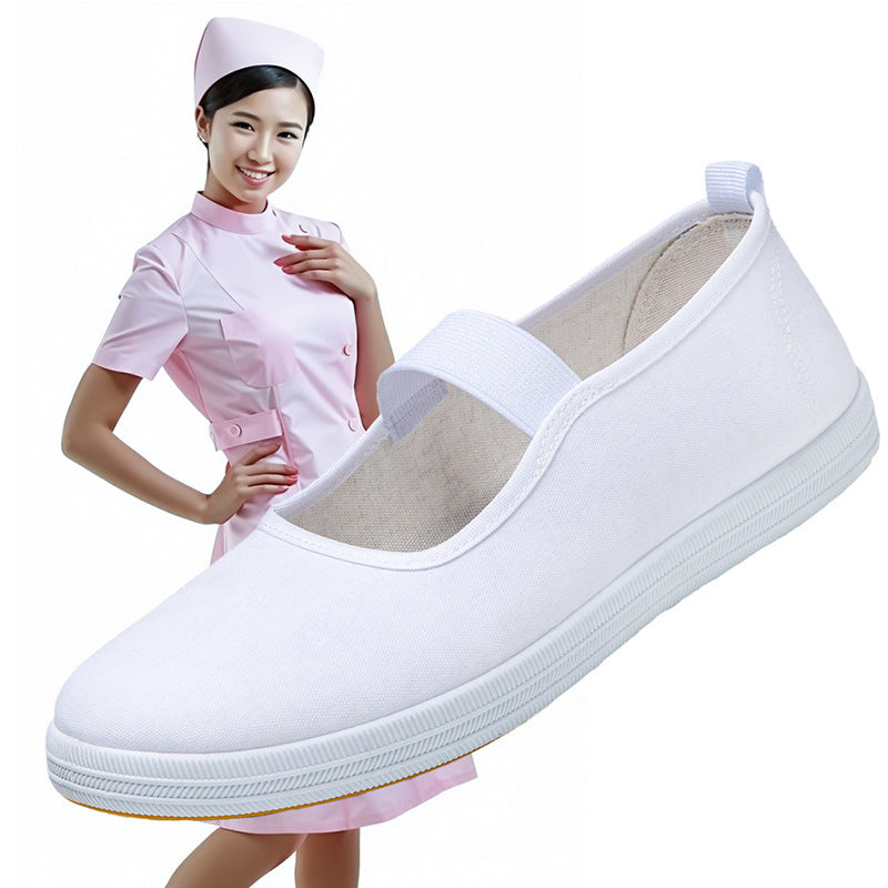 Damen Bequeme Stoffschuhe mit elastischem Riemen R&B