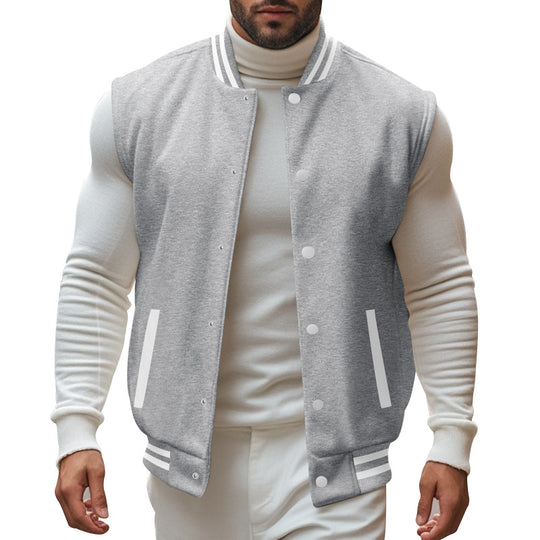 Herren trendige Collegejacke mit sportlichem Schnitt R&B