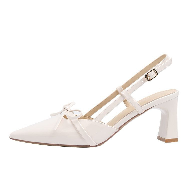 Damen elegante Slingback-Pumps mit modischem Schleifenakzent R&B