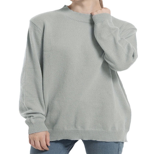 Damen Grobstrickpullover mit schmalem Rollkragen und modernem Schnitt R&B