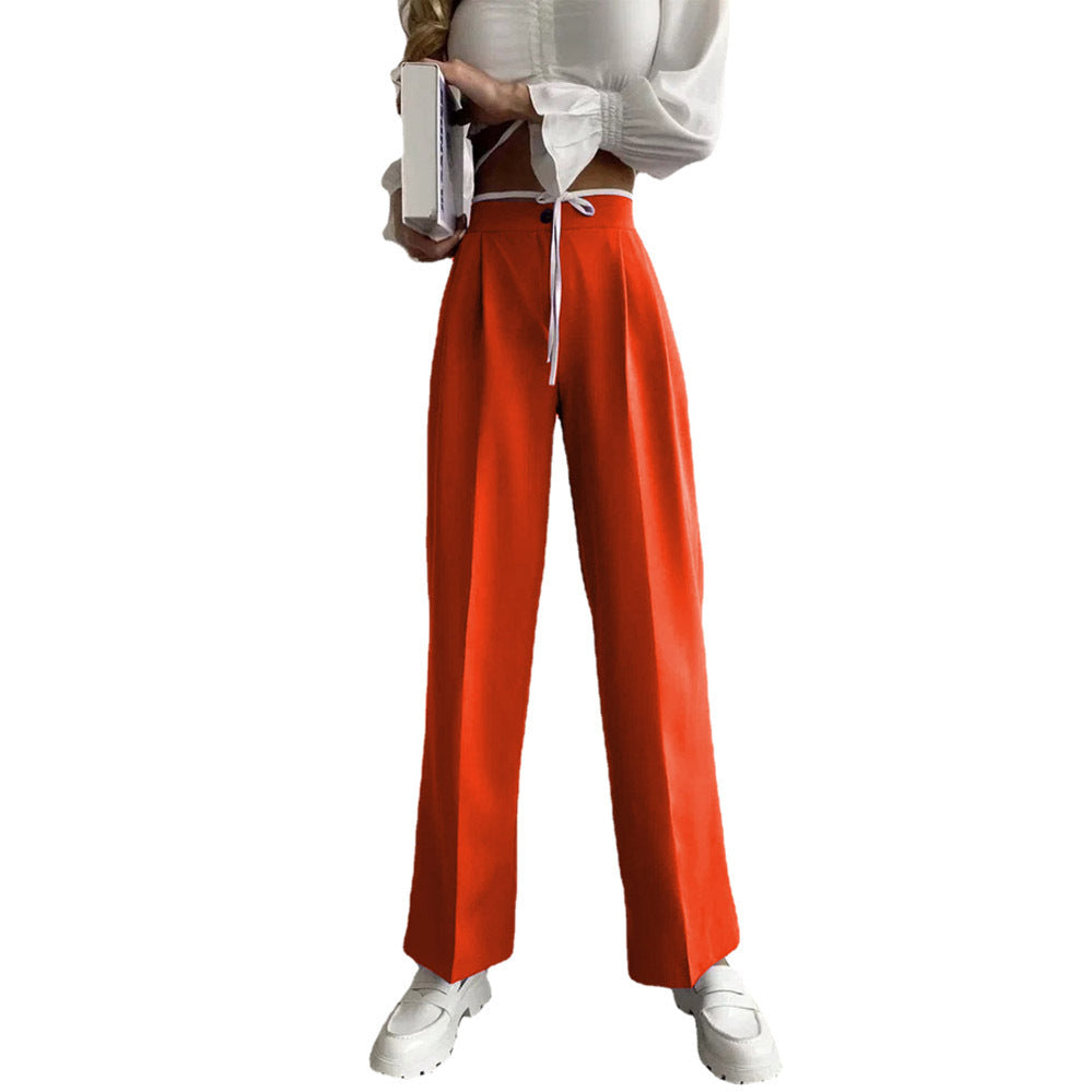Damen Weite Palazzo-Hose mit elastischem Bund und praktischen Taschen R&B