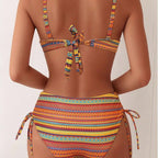 Damen Hochgeschnittener Bikini mit eleganten Seitenschnürungen R&B