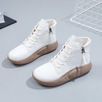 Damen modische High-Top Sneakers mit seitlichem Reißverschluss R&B
