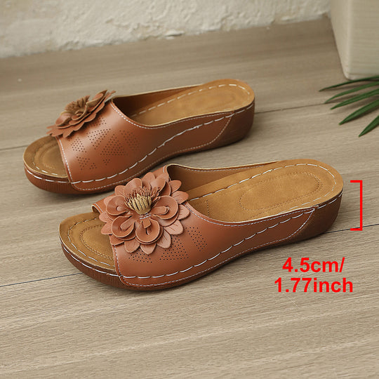 Damen Komfortable und dekorative Mules mit floralem Design R&B