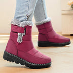 Damen Warmgefütterte Winterstiefel mit rutschfester Sohle und verstellbarem Riemen R&B