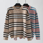 R&B | Gestreifter Strickpullover Mit Modernem Stil