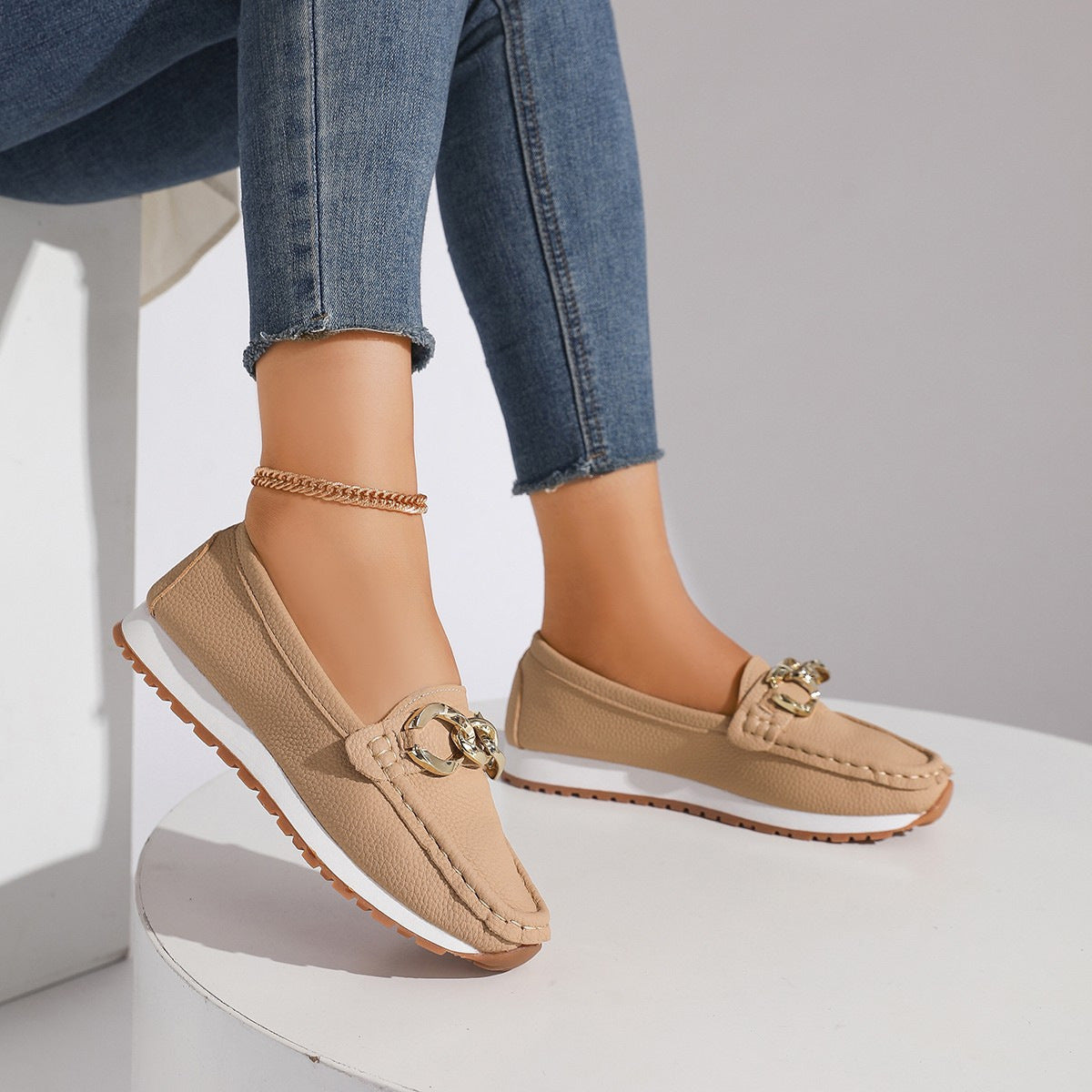 Damen Elegante Mokassins mit modischen Details R&B