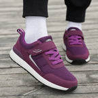 Damen Sportliche Sneaker mit verstellbarem Klettverschluss und atmungsaktiver Netzoberfläche R&B