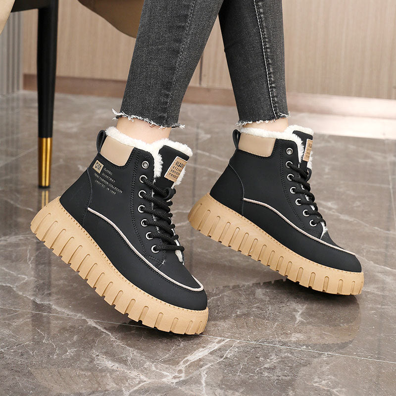 Damen Warme Winterstiefel mit dämpfendem Profil und weichem Innenfutter R&B