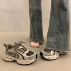 Damen Sportliche Lauf-Sneaker mit atmungsaktiver Mesh-Oberfläche und dämpfender Sohle