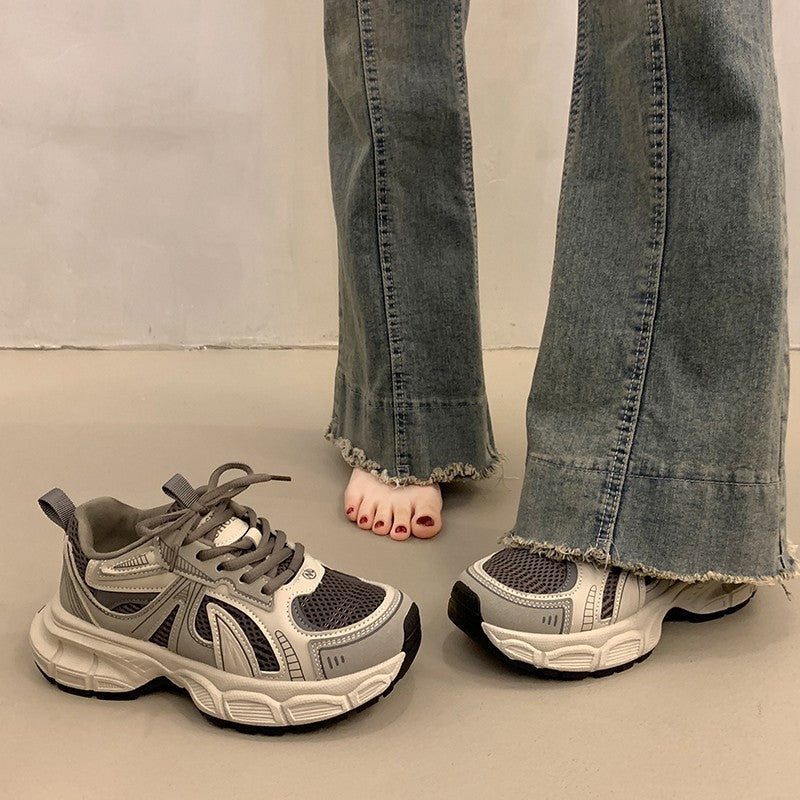 Damen Sportliche Lauf-Sneaker mit atmungsaktiver Mesh-Oberfläche und dämpfender Sohle