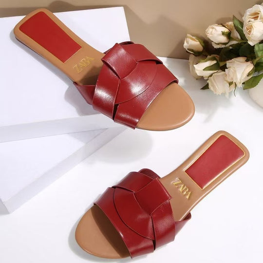 Damen Modische Riemchen-Sandalen mit elegantem Schleifen-Design und komfortabler Fußbettung R&B