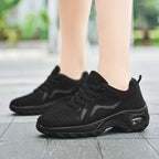 Damen Sportliche Sneaker mit atmungsaktivem Mesh und dämpfender Sohle