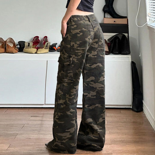 Damen Cargo-Hose im lässigen Camouflage-Stil mit praktischem Schnitt R&B