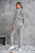 Damen bequemer Hoodie-Overall mit praktischen Taschen und elastischem Taillenzug R&B