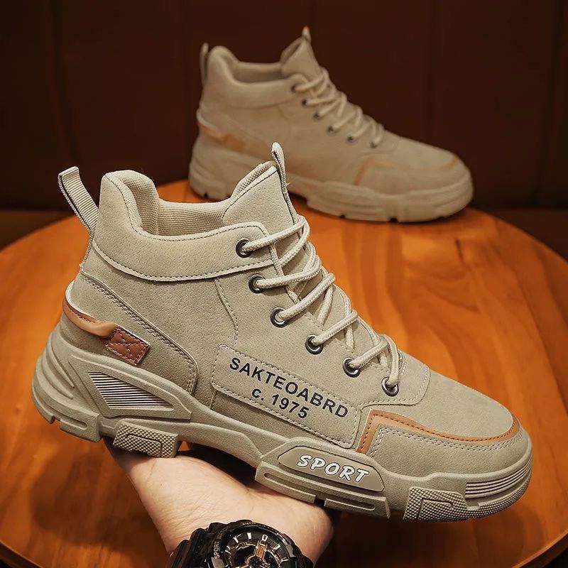 Herren Sportliche High-Top Sneakers mit robustem Profil R&B
