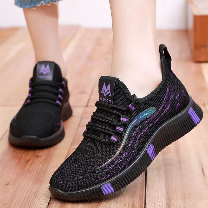 Damen Sportliche Sneaker mit atmungsaktivem Obermaterial und rutschfester Sohle R&B