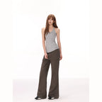 Damen nan figurnahes Performance-Tanktop aus Stretchjersey mit Racerback und formender Mittelnaht R&B
