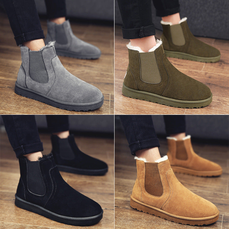Damen Bequeme Ankle Boots aus Wildleder mit isolierendem Innenfutter R&B