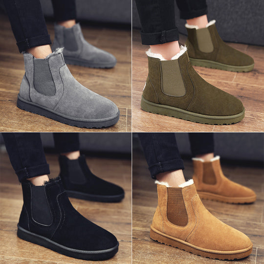 Damen Bequeme Ankle Boots aus Wildleder mit isolierendem Innenfutter R&B