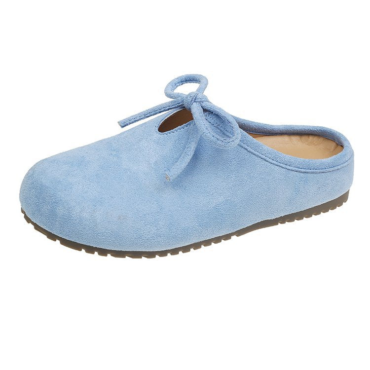 Damen hochwertige Slipper mit weichem Innensohle und dekorativem Schleifchen R&B