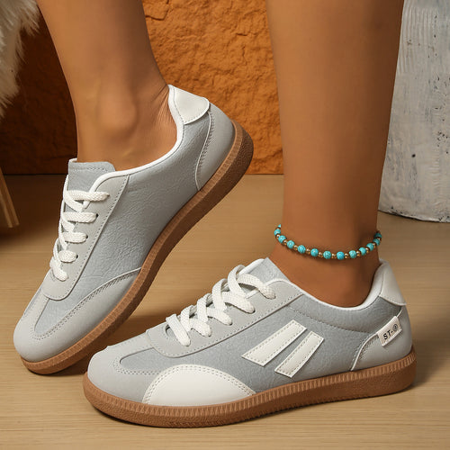 Damen sportliche Sneakers mit griffiger Laufsohle und atmungsaktivem Obermaterial R&B