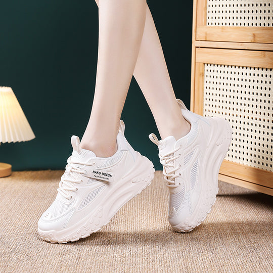 Damen Sportliche Sneakers mit atmungsaktiver Obermaterialstruktur und dämpfender Sohle R&B