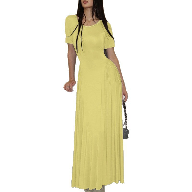 Damen Maxi-Kleid mit elegantem Schnitt und seitlichen Taschen R&B
