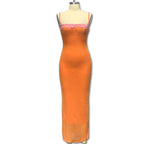 Damen Elegantes Maxikleid mit Spitzenverzierung und figurbetonendem Schnitt R&B